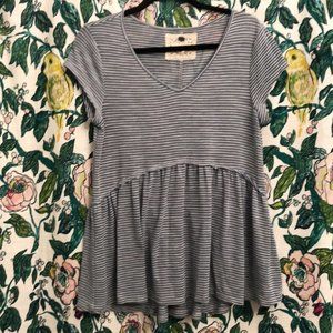 Bundle Only!!/Cupio Striped Babydoll Shirt